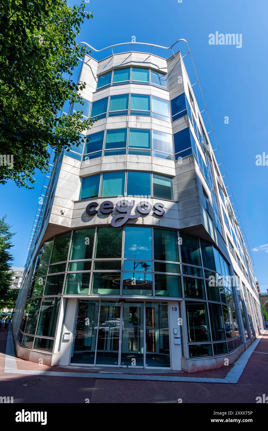 Exterior view of the Cegos headquarters. The Cegos group is a French company specializing in professional and continuing education Stock Photo