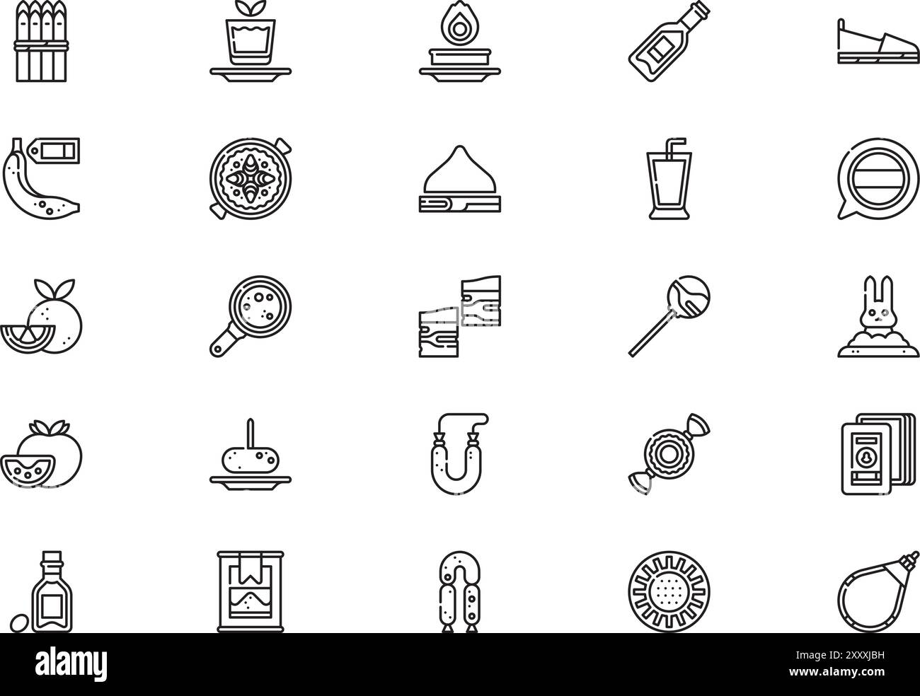 Spain icons collection is a vector illustration with editable stroke ...