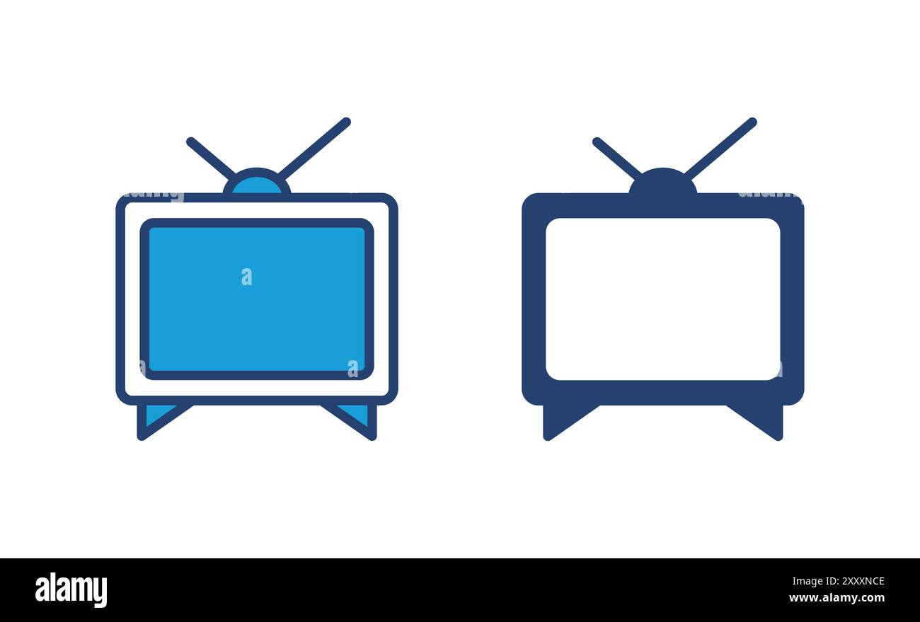 Tv icon vector. television icon vector Stock Vector