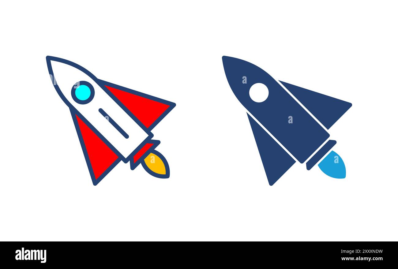 Rocket icon vector. Startup icon vector Stock Vector Image & Art - Alamy