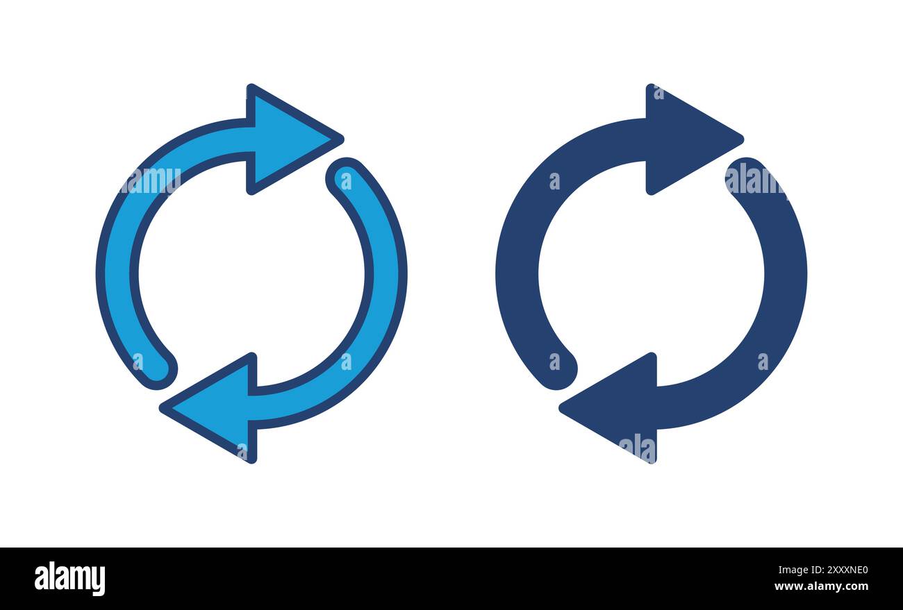 Refresh icon vector. Reload icon vector. Update icon. Stock Vector