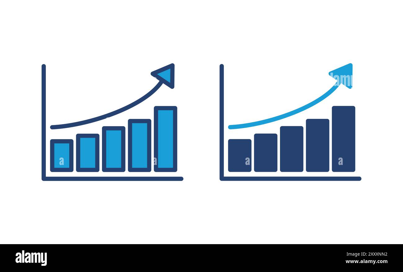 Growing graph Icon. Chart icon. diagram icon Stock Vector Image & Art ...