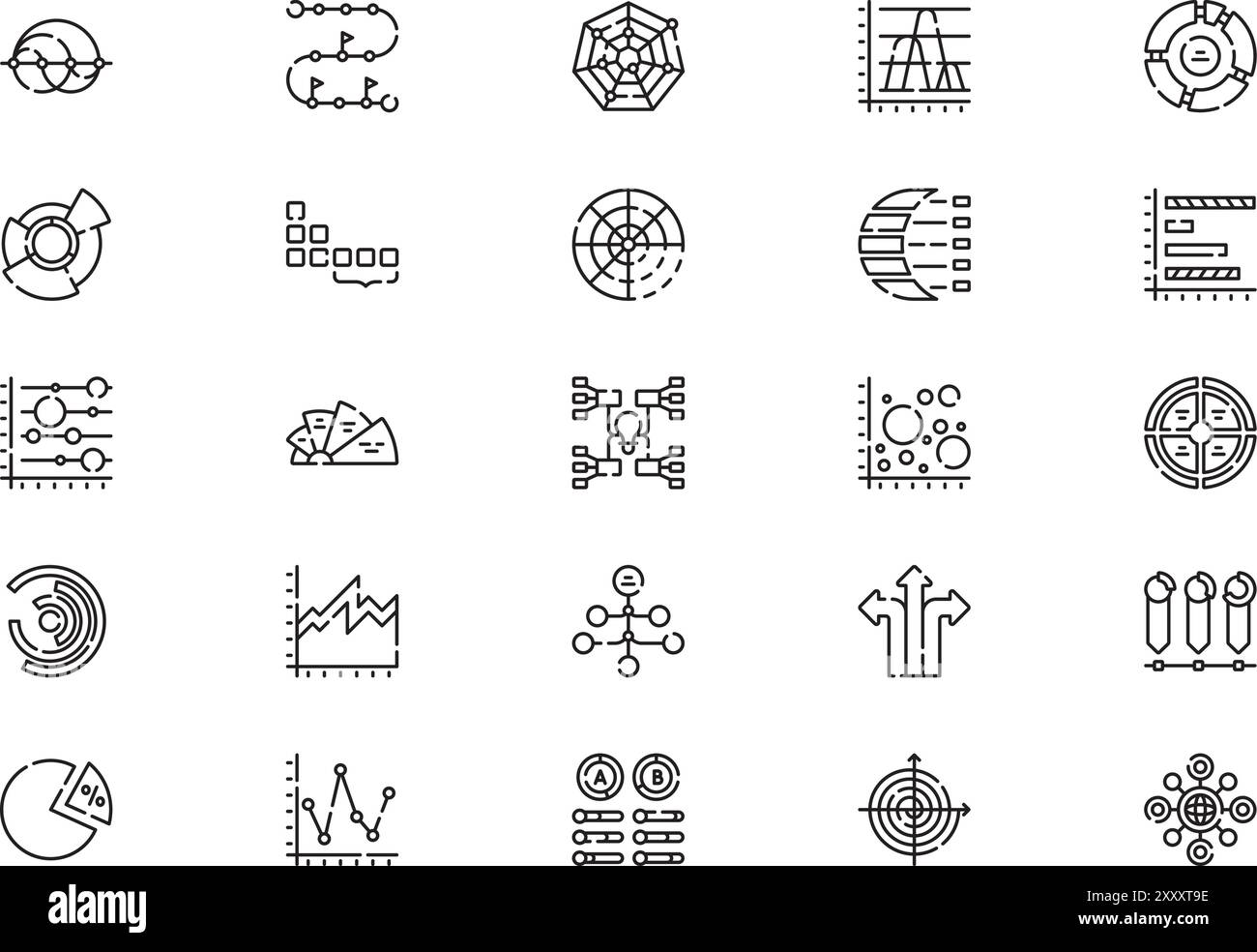 Infographic icons collection is a vector illustration with editable