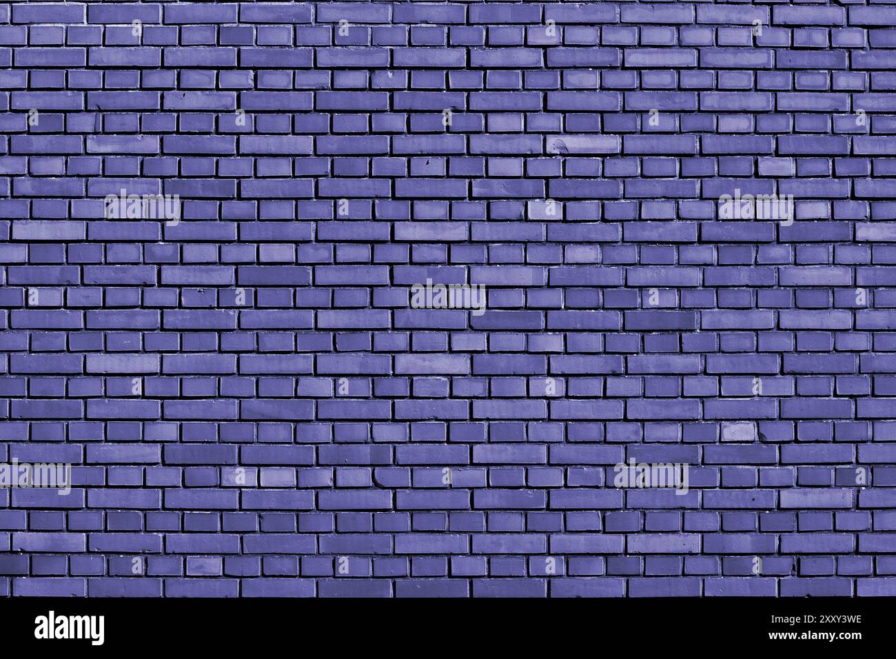 Blue izis colored brick wall background Stock Photo
