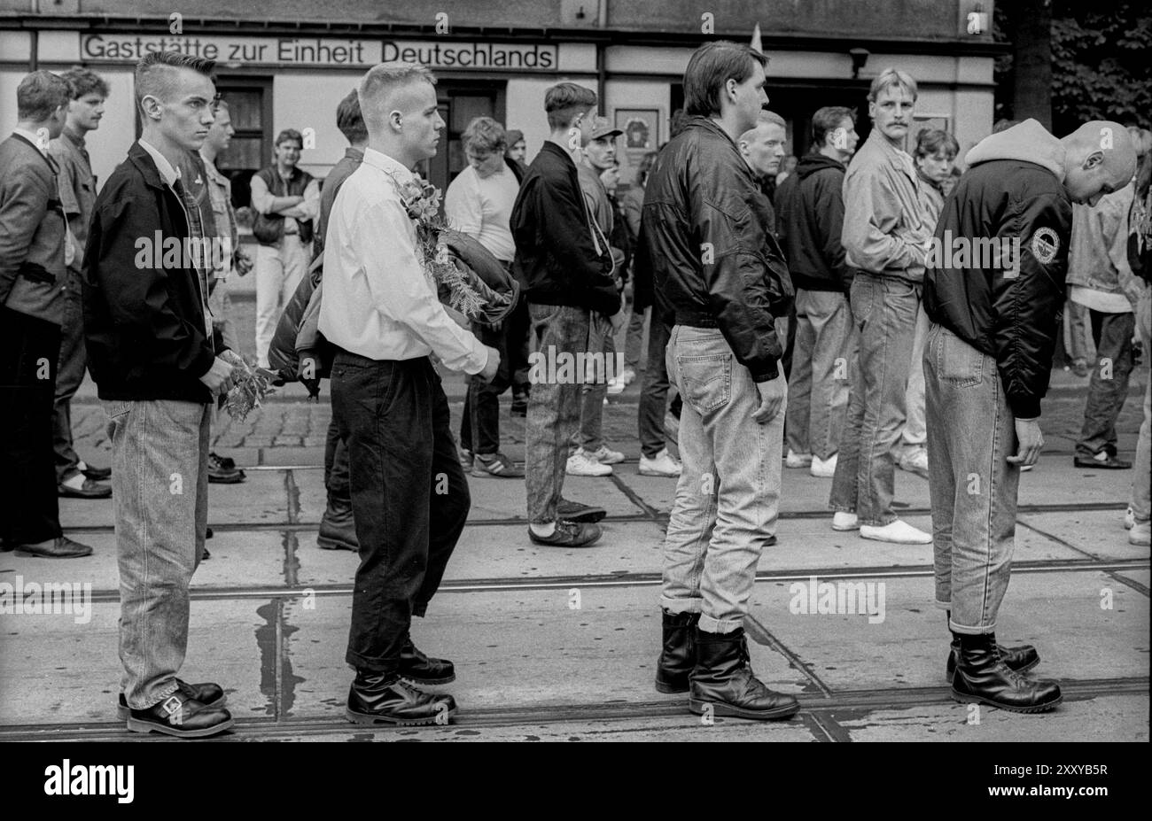 germany-dresden-15-june-1991-funeral-procession-for-the-neo-nazi