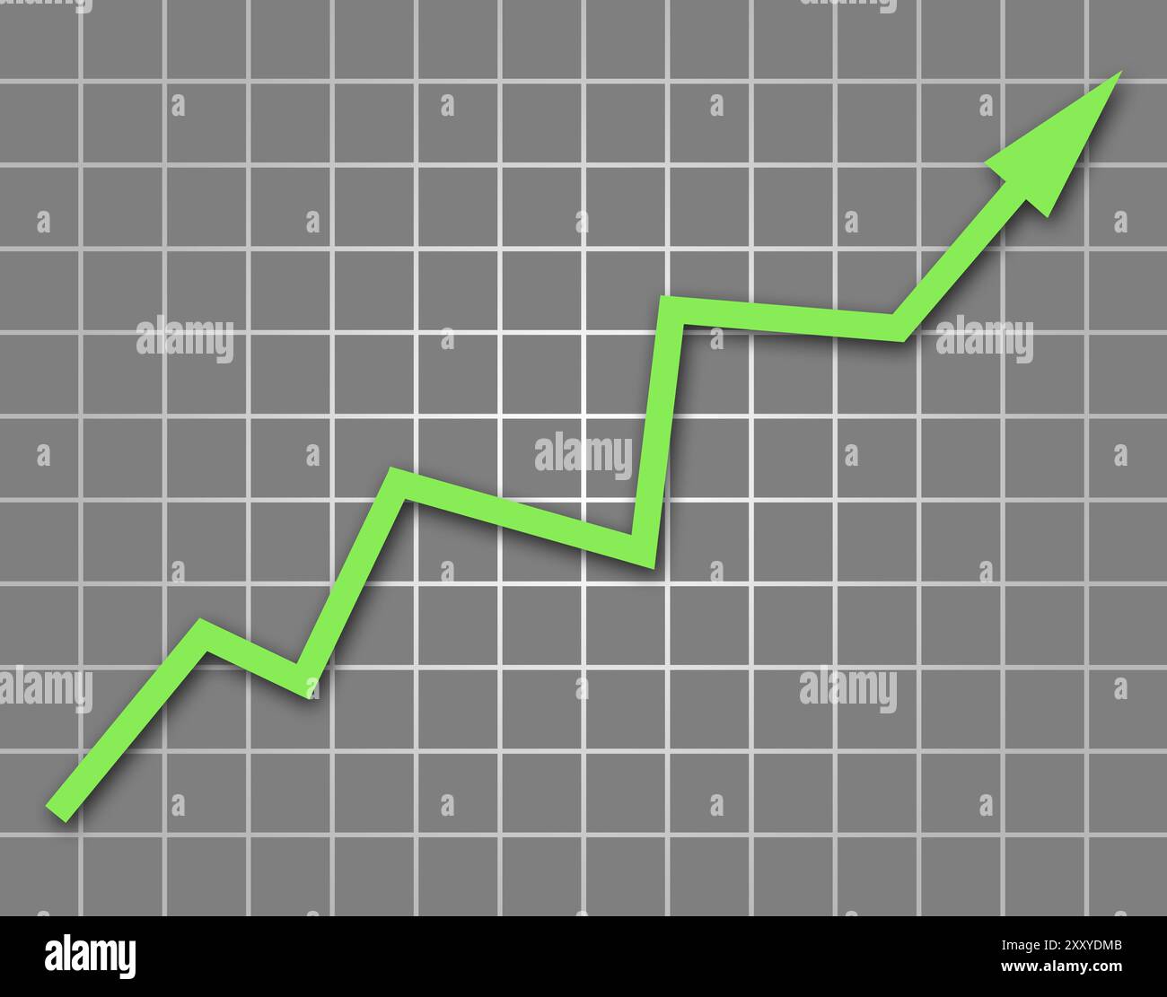 Arrow going up on graph hi-res stock photography and images - Alamy