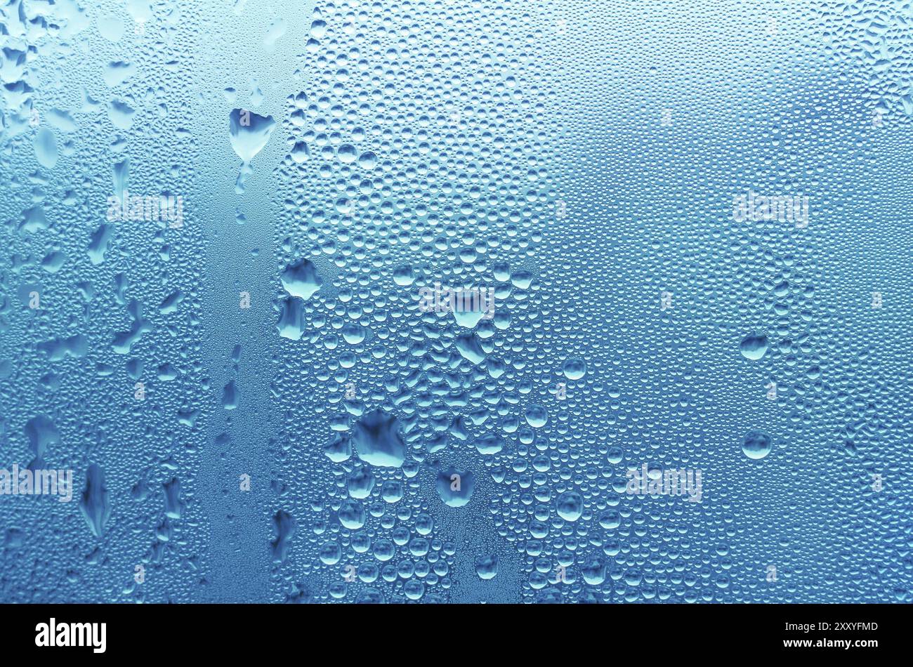Natural water drops on window glass Stock Photo - Alamy