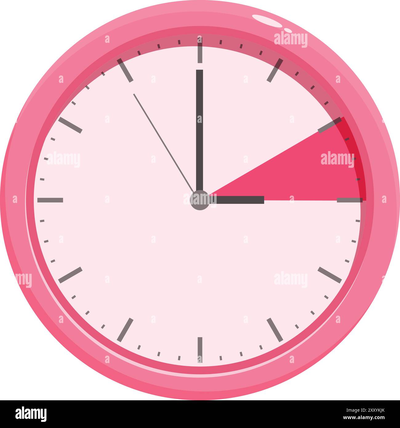 Digital alarm clock showing Stock Vector Images - Alamy