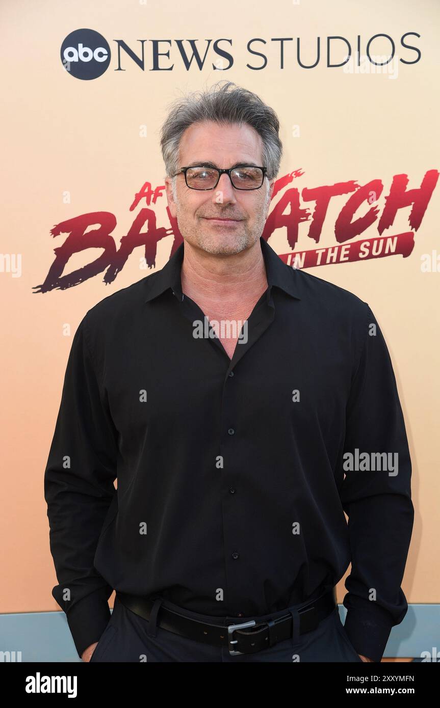 Michael Bergin arrives at the premiere of "After Baywatch: Moment in the Sun" at The Bungalow