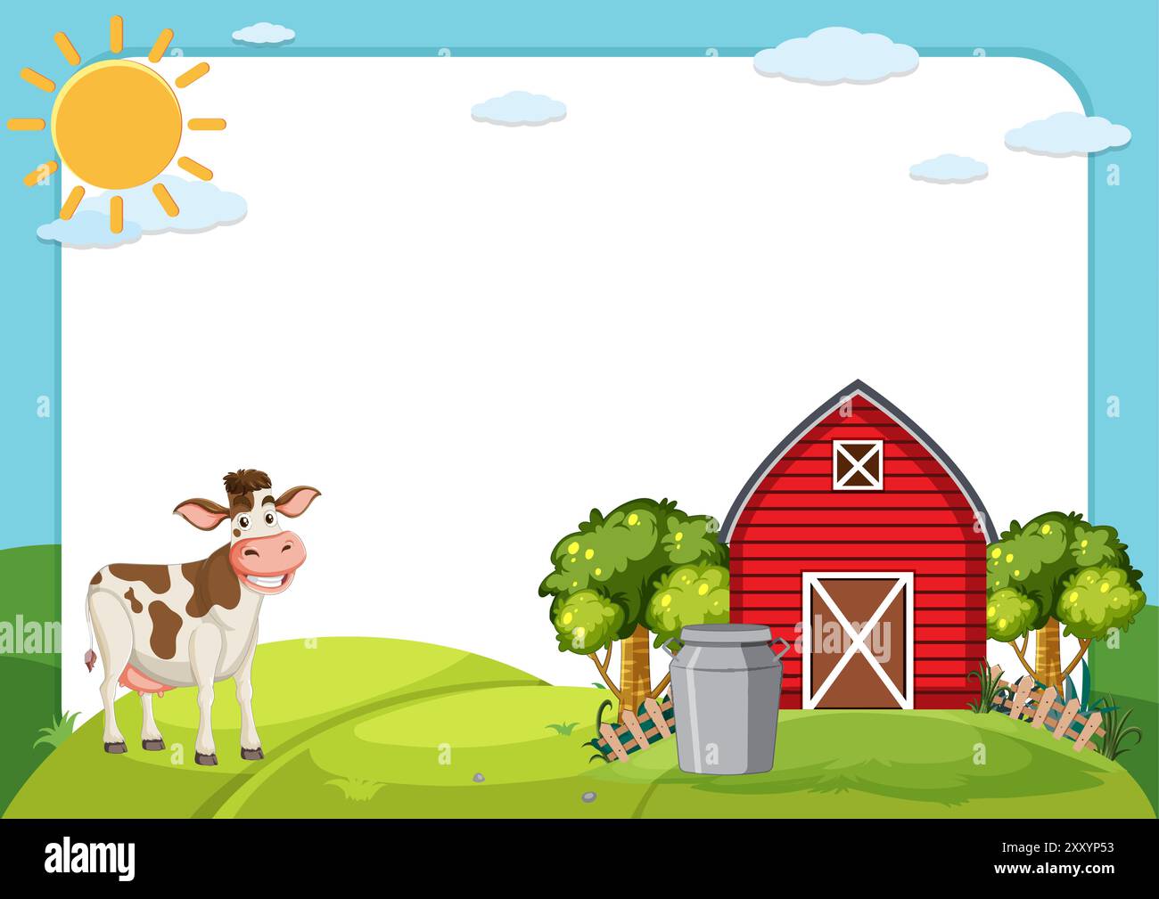 Holstein cow barn Stock Vector Images - Alamy