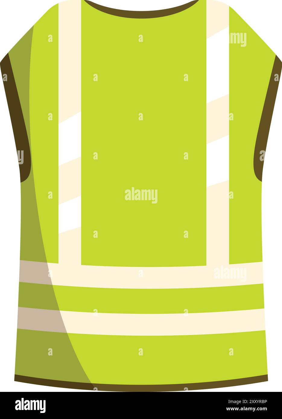 Green reflective safety vest for workers operating in hazardous ...