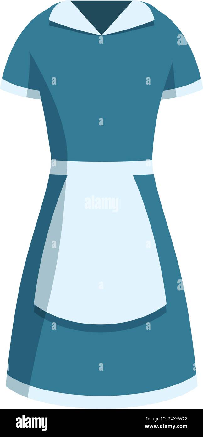 white christmas dresses Organic Cotton Meissa Housekeeping Dress – Hotel Uniform Shop main image 0