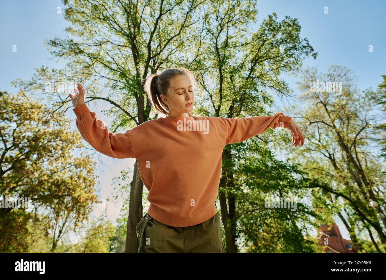 Moment of peaceful harmony in hi-res stock photography and images - Alamy