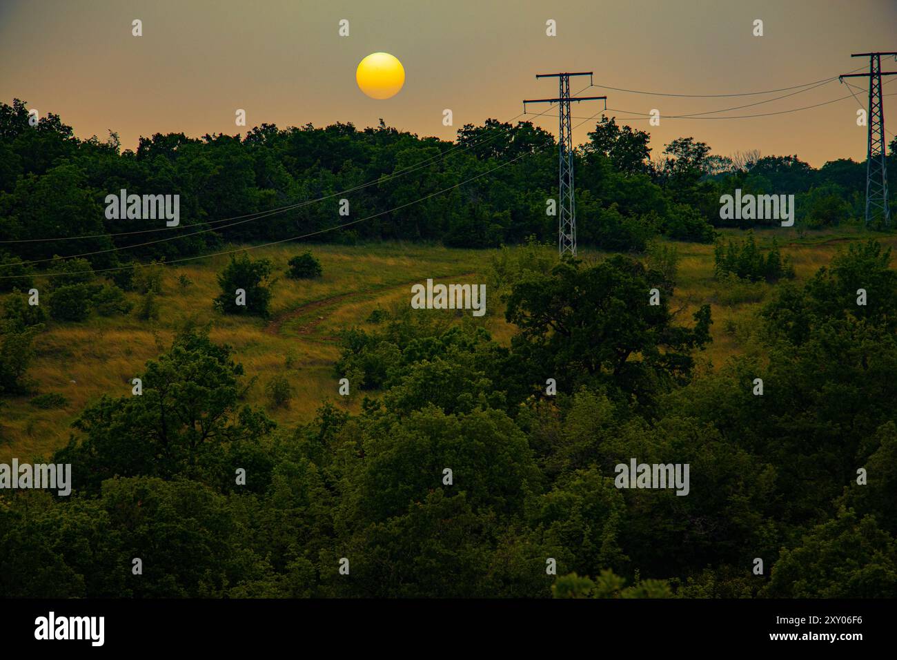Sunset landscapes hi-res stock photography and images - Alamy