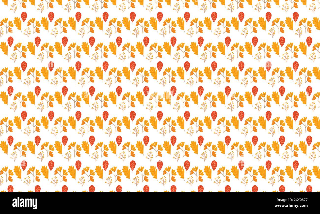 A different type of leaf autunm pattern Stock Vector