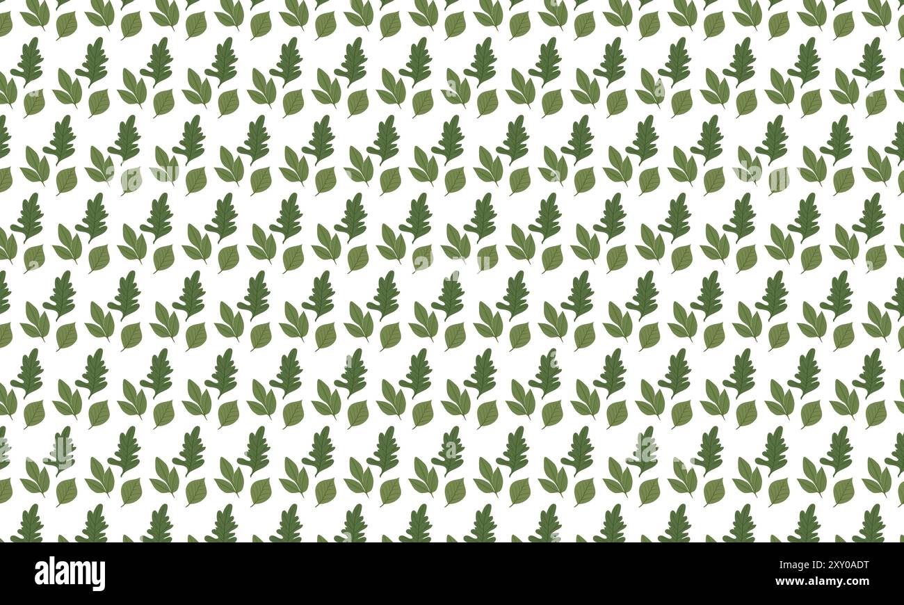 A different type of leaf autunm pattern Stock Vector