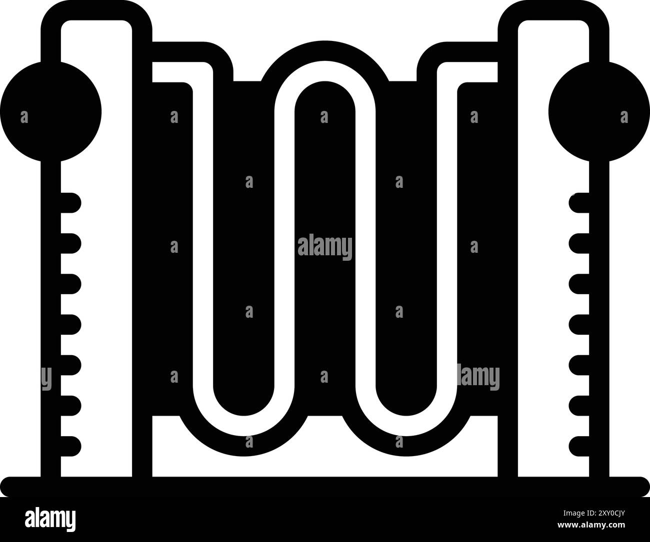 Icon for heater, temperature Stock Vector