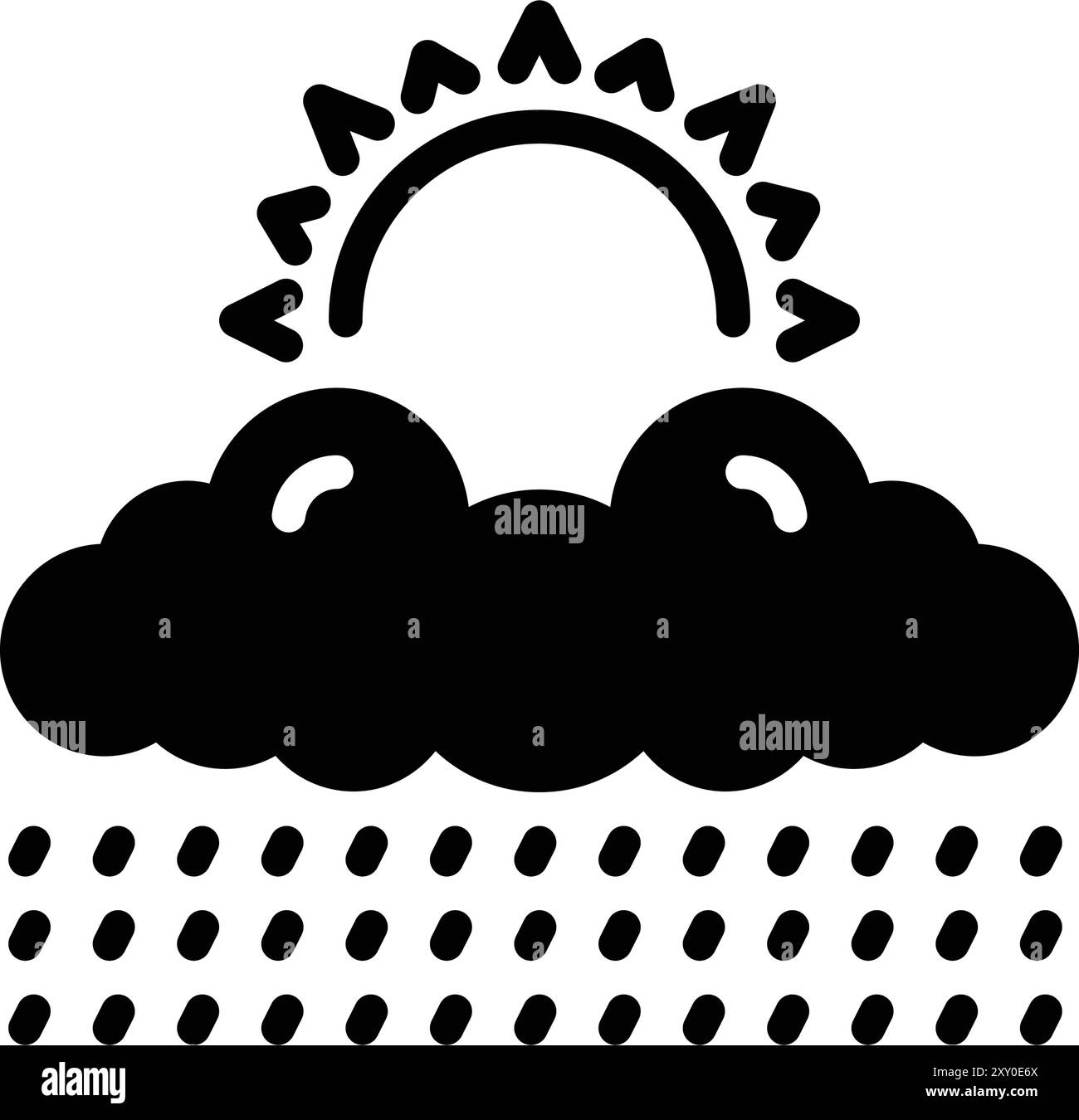 Icon for sun rain, sun Stock Vector Image & Art - Alamy