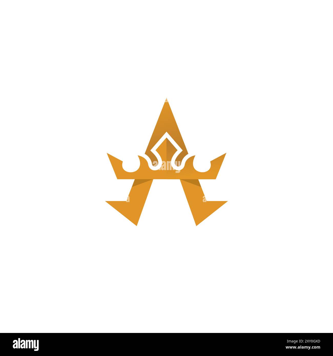 Letter A Combinatio Crown Logo Design Stock Vector Image & Art - Alamy