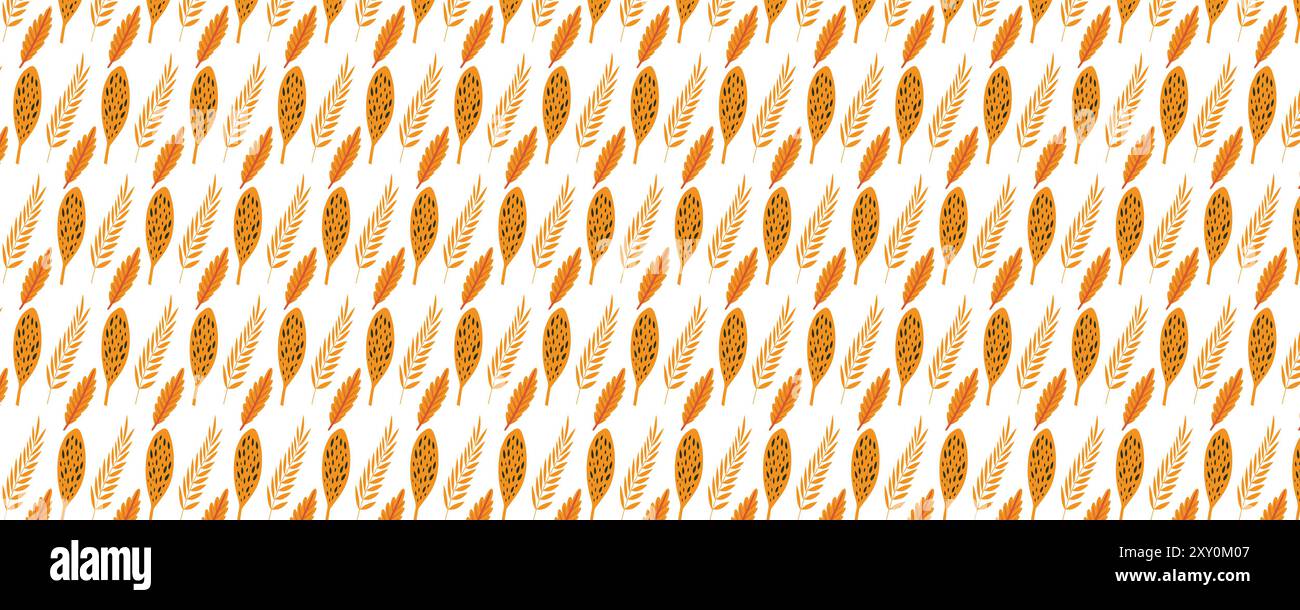 A different type of leaf autunm pattern Stock Vector