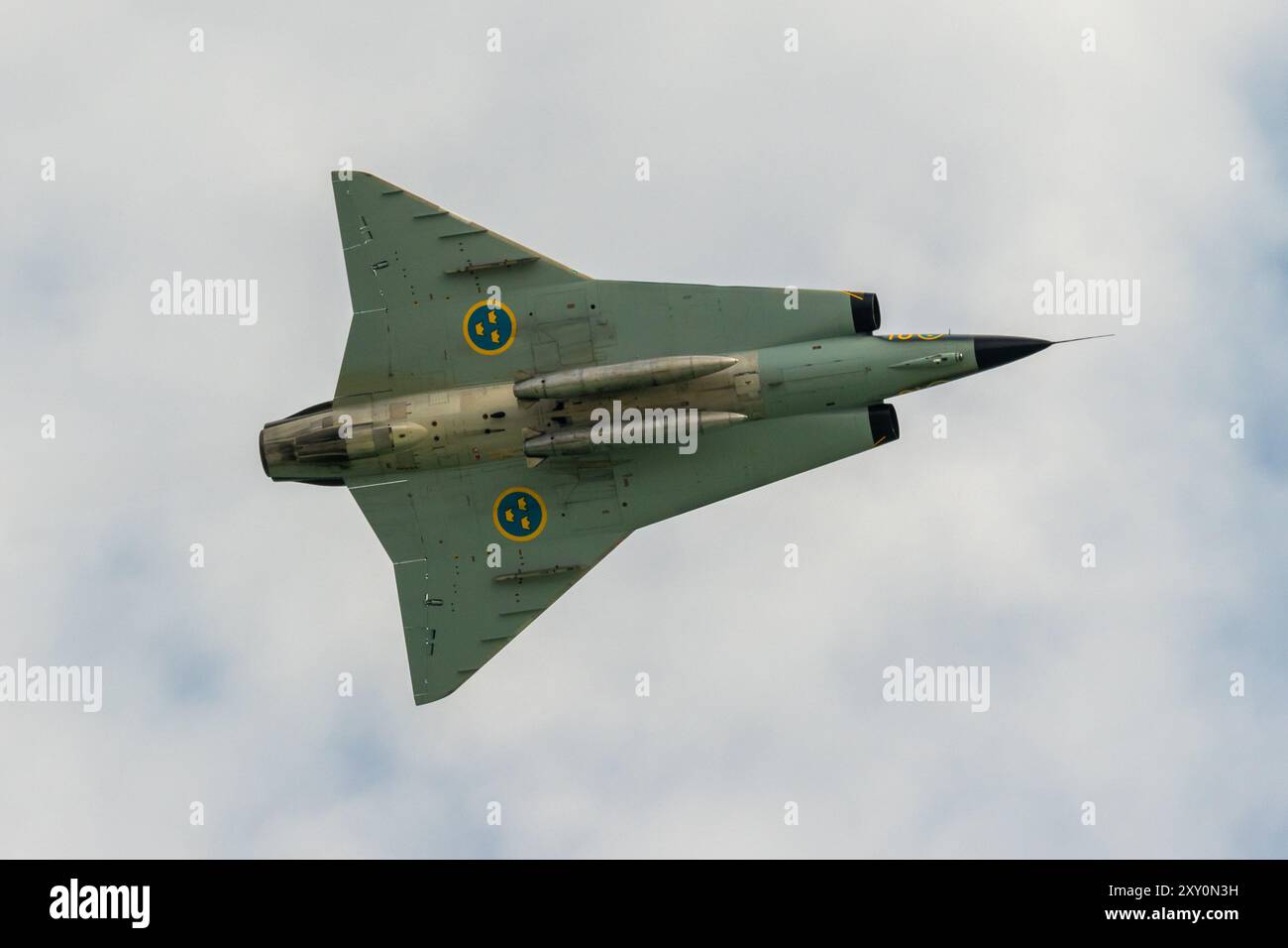 OPO 10 – Avion De Chasse J 35F DRAKEN Suède 1989, Maquette 1/100 – Collection Hachette