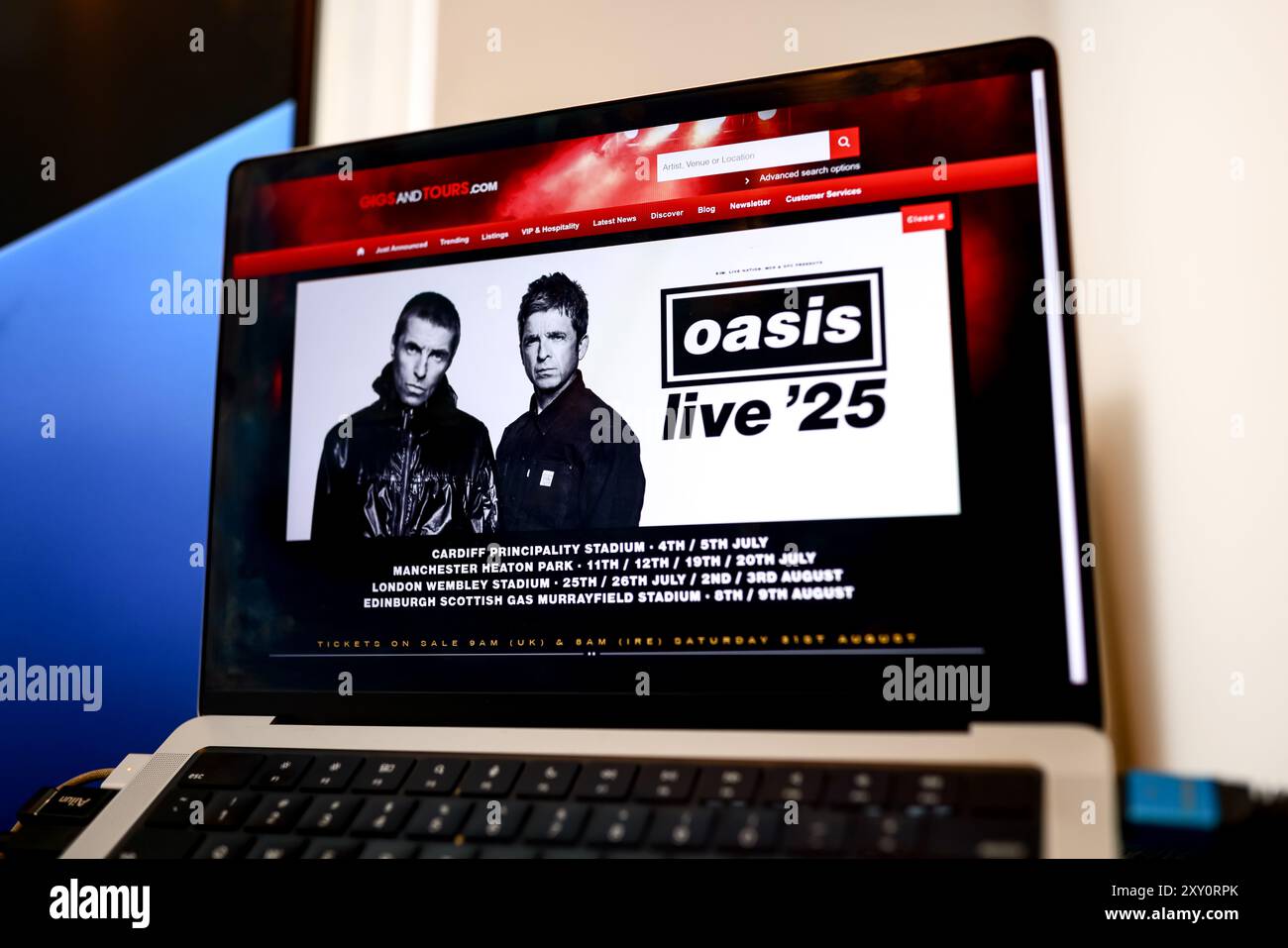 Gigs And Tours Oasis 2nd August 2025 