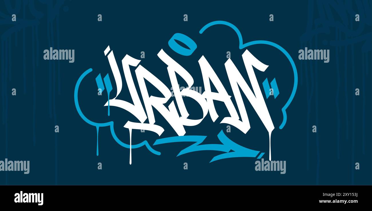 Trendy Word Urban Abstract Hip Hop Hand Written Graffiti Urban Style ...