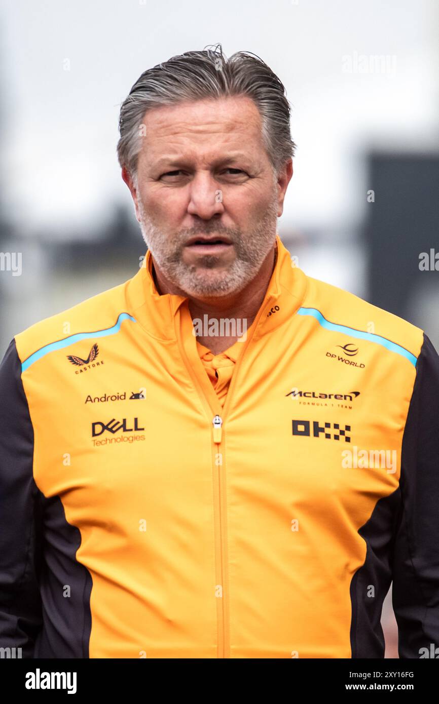 Zandvoort, Netherlands. 22-25 August 2024. Formula 1 Heineken Dutch Grand Prix. Saturday. Zak BROWN, executive director of McLaren Technology Group, U Stock Photo
