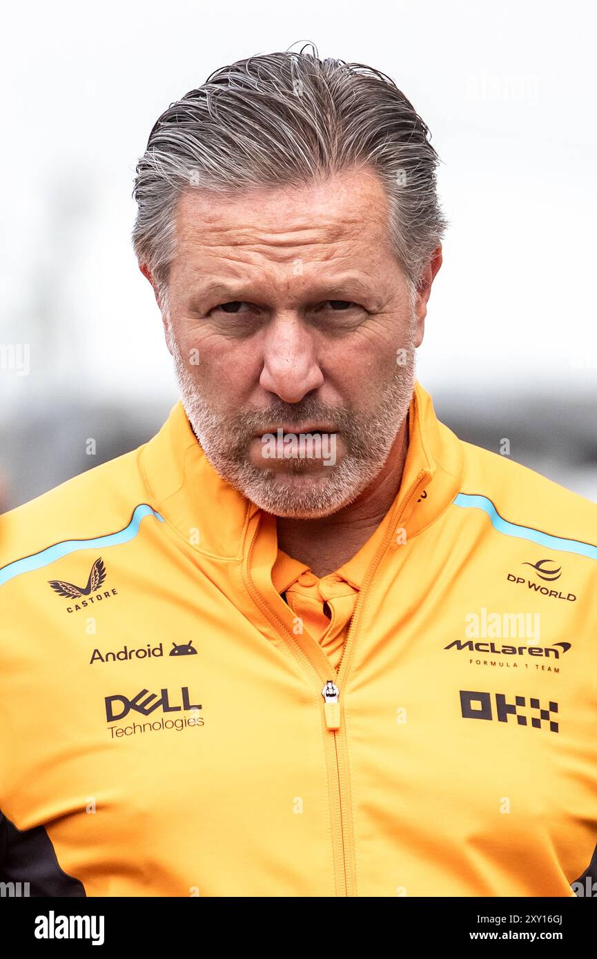 Zandvoort, Netherlands. 22-25 August 2024. Formula 1 Heineken Dutch Grand Prix. Saturday. Zak BROWN, executive director of McLaren Technology Group, U Stock Photo