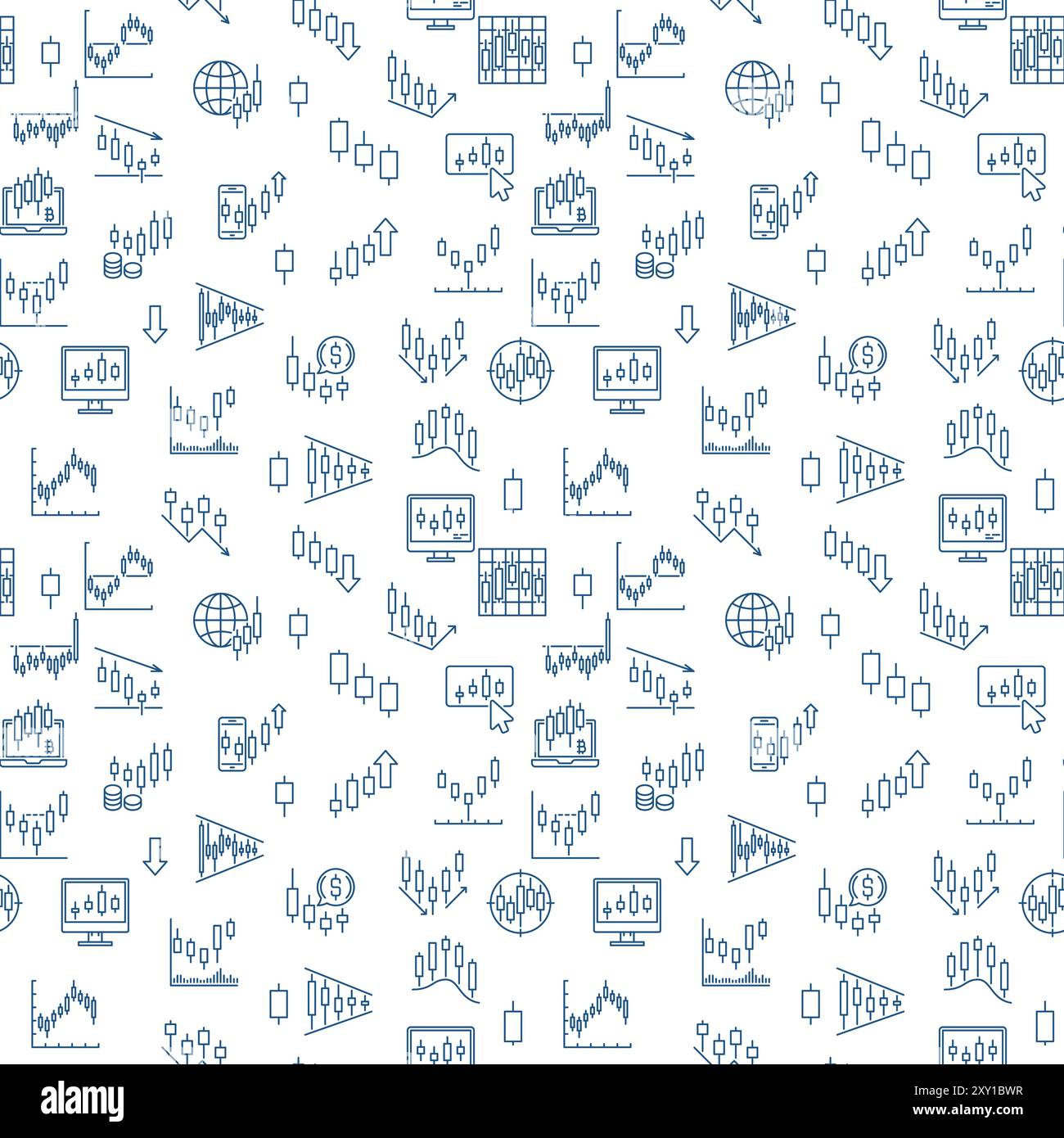 Vector Bitcoin Crypto Trading concept seamless pattern with Candlestick  Charts signs in outline style Stock Vector Image & Art - Alamy