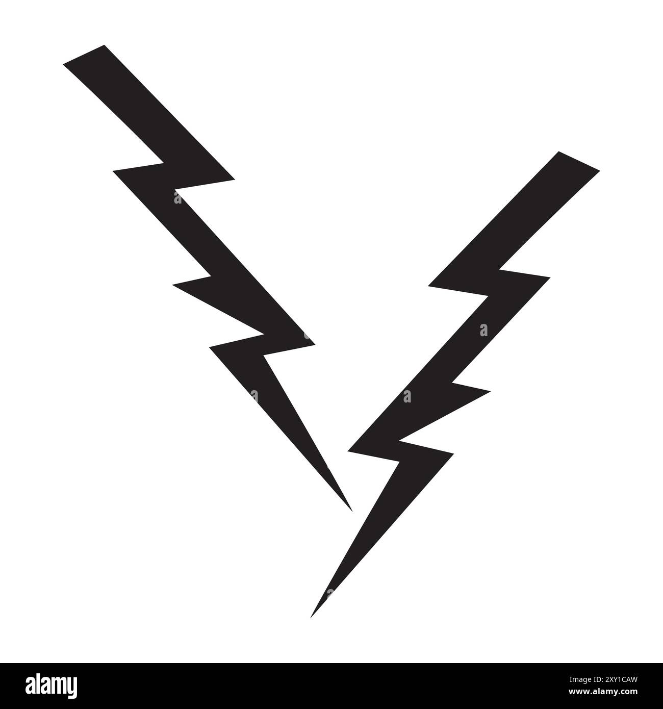Flash lightning bolt icon. Electric power symbol. Power energy sign ...