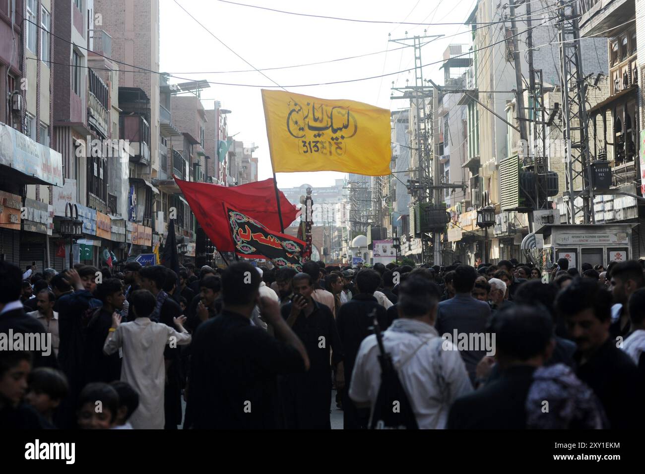 Peshawar, Peshawar, Pakistan. 27th Aug, 2024. Shiite Muslims mark ...