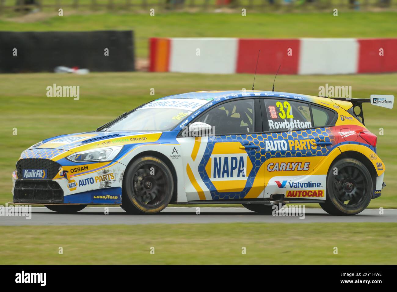 Donington Park, 25th August 2024, Dan Rowbottom ,During BTCC Race ...