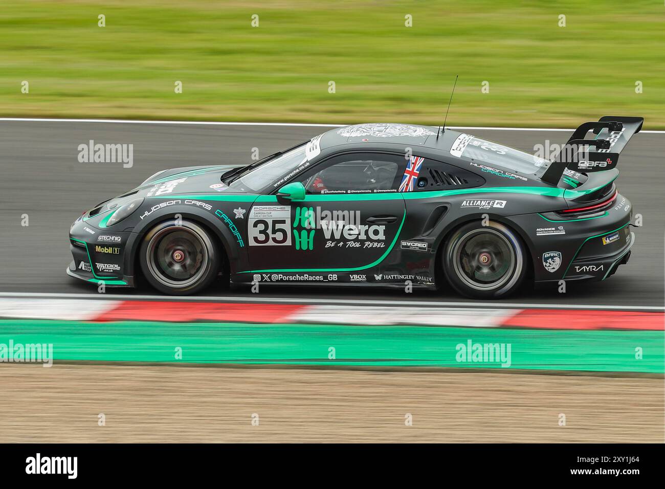 Donington Park, 25th August 2024, Matthew Rees ,During Porsche GB Race ...