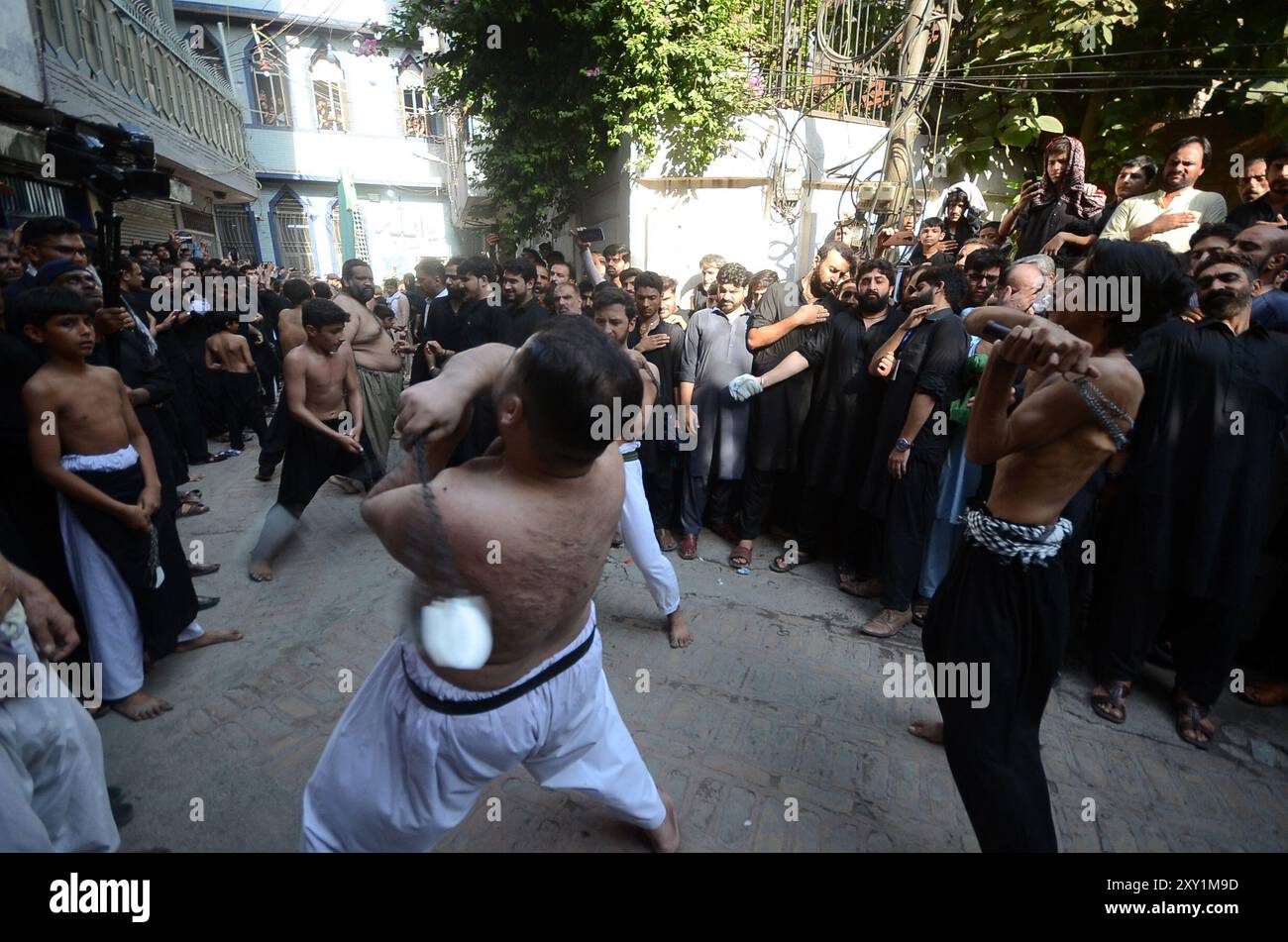 Peshawar, Peshawar, Pakistan. 27th Aug, 2024. Shiite Muslims mark ...