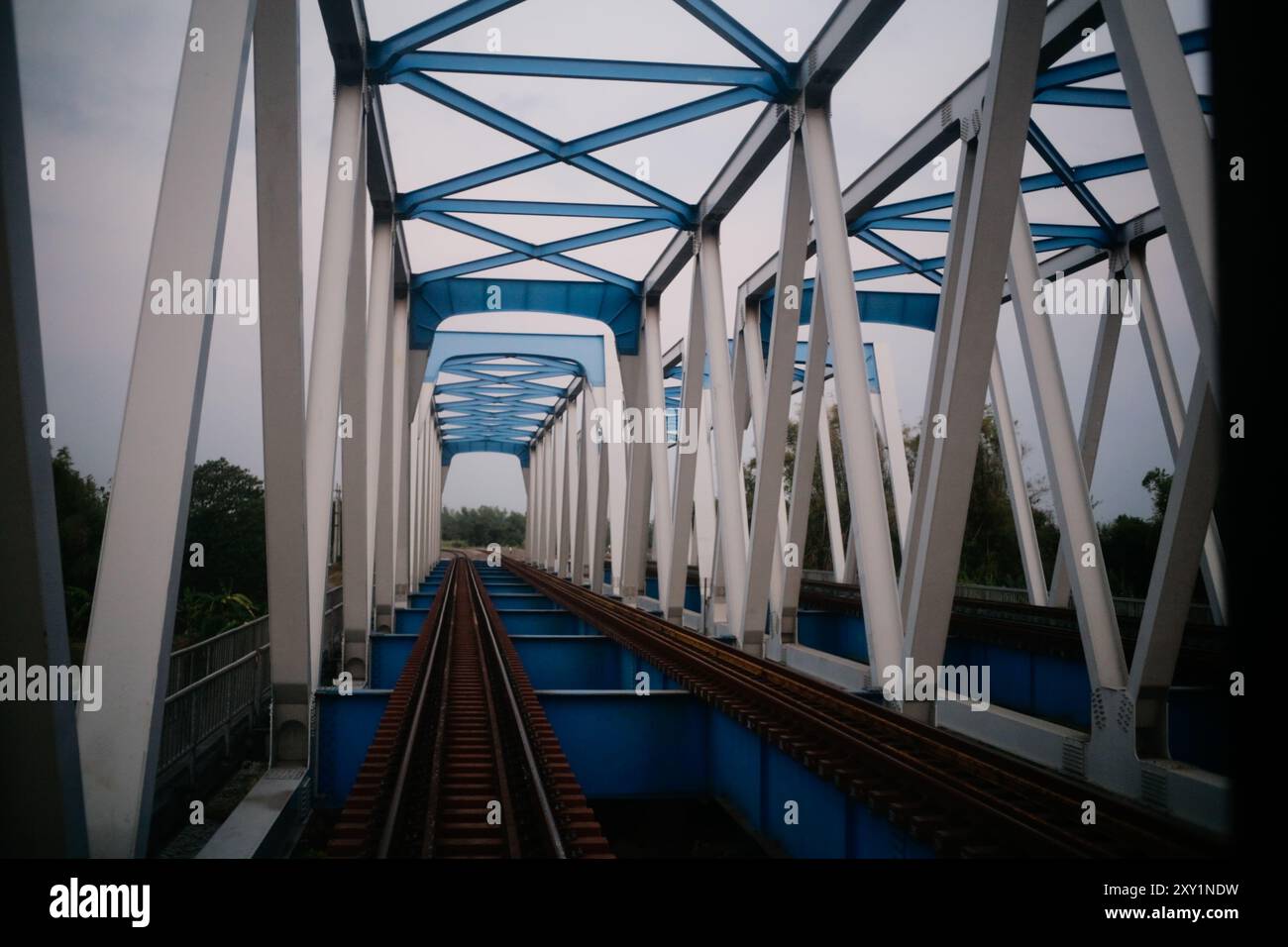 Pleng Train Bridge Java Railroad bridge in East Java, Indonesia Stock Photo - Alamy