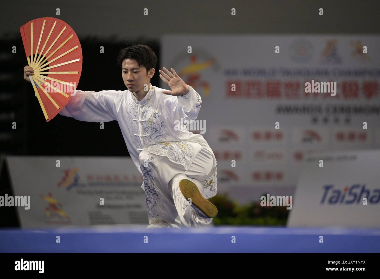 Singapore. 27th Aug, 2024. Ji Hao of China competes during the men's A ...