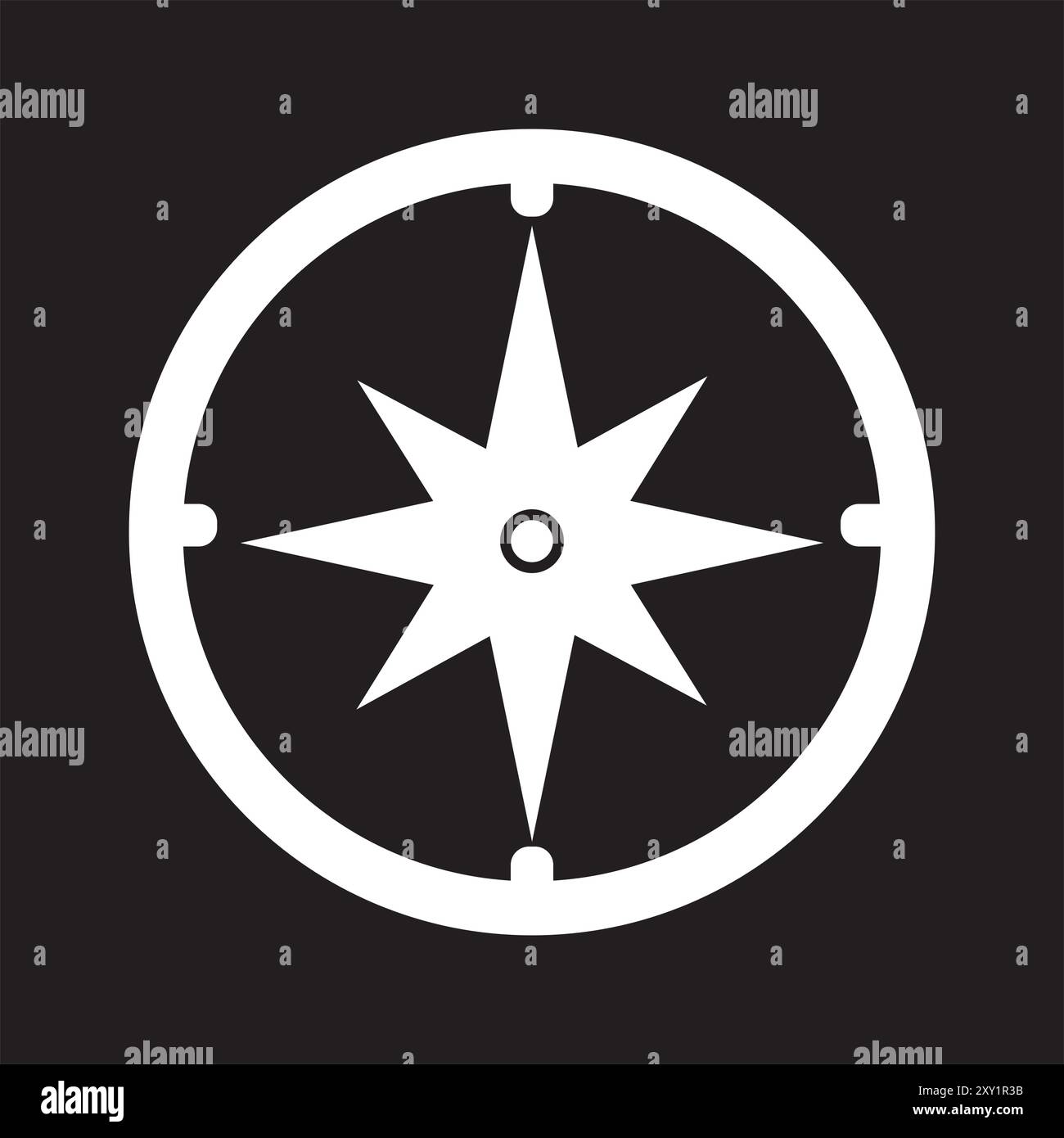 compass icon vector simple design illustration Stock Vector Image & Art ...