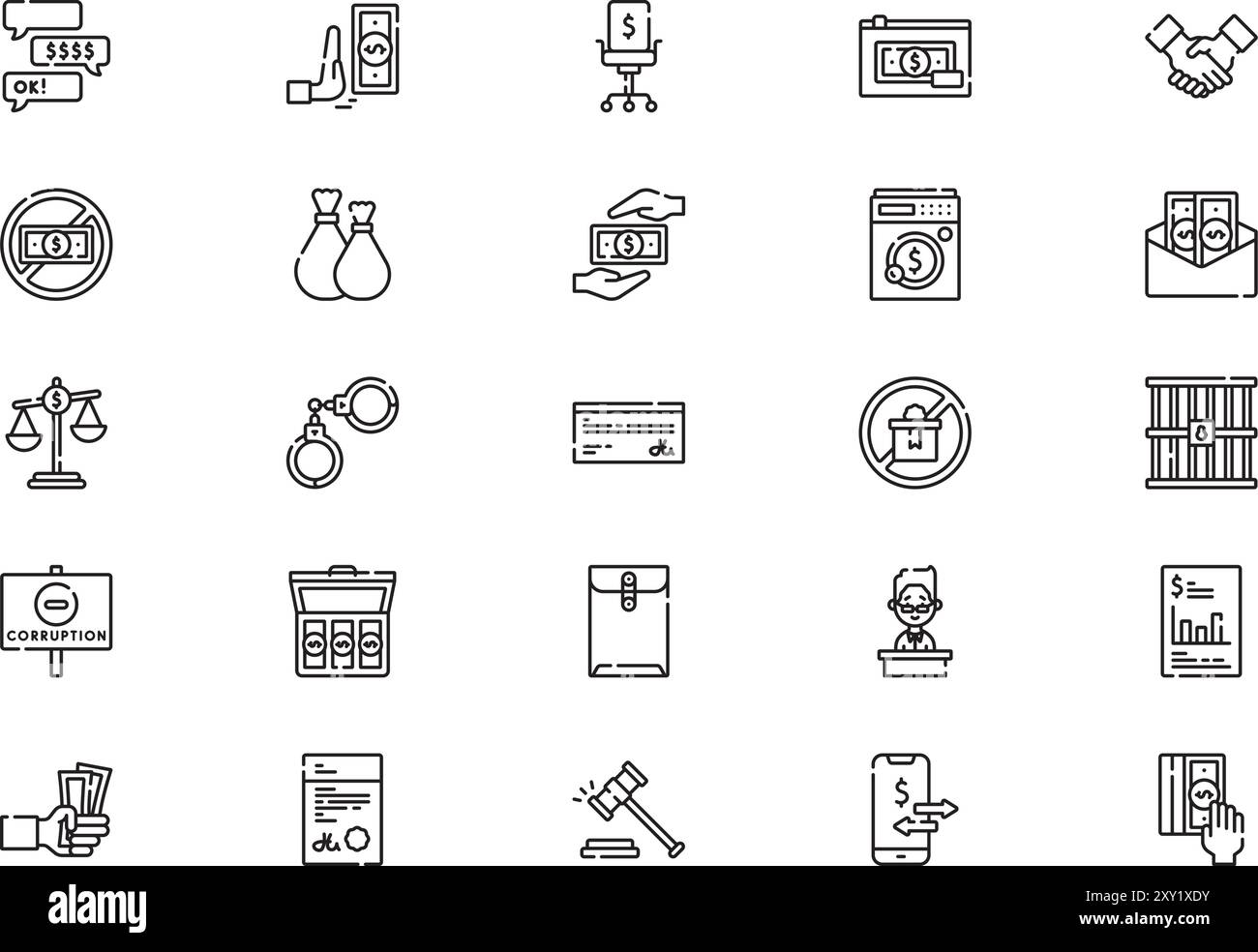 Corruption vector vectors Black and White Stock Photos & Images - Alamy