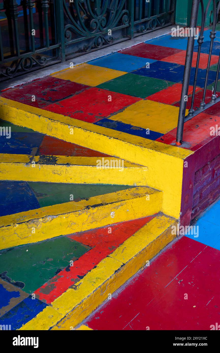 Colorfully painted steps hi-res stock photography and images - Alamy