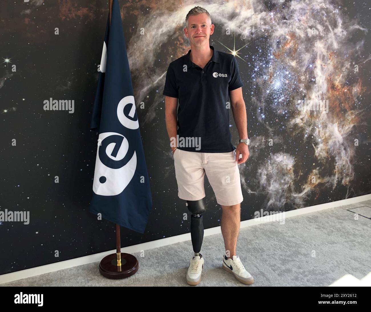 Paris, France. 27th Aug, 2024. Briton John McFall is the first ESA ...
