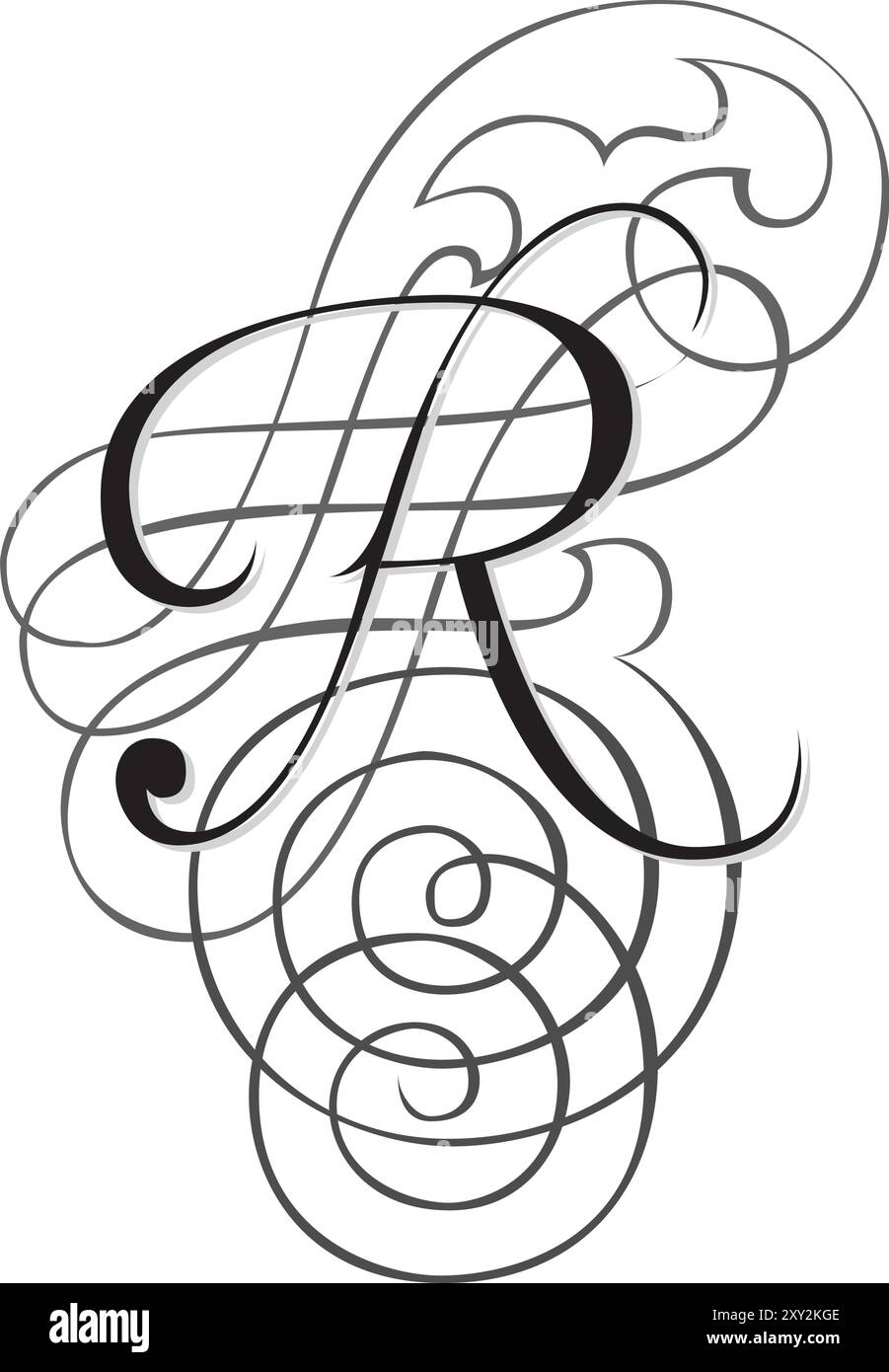 Fancy Capital Letter R