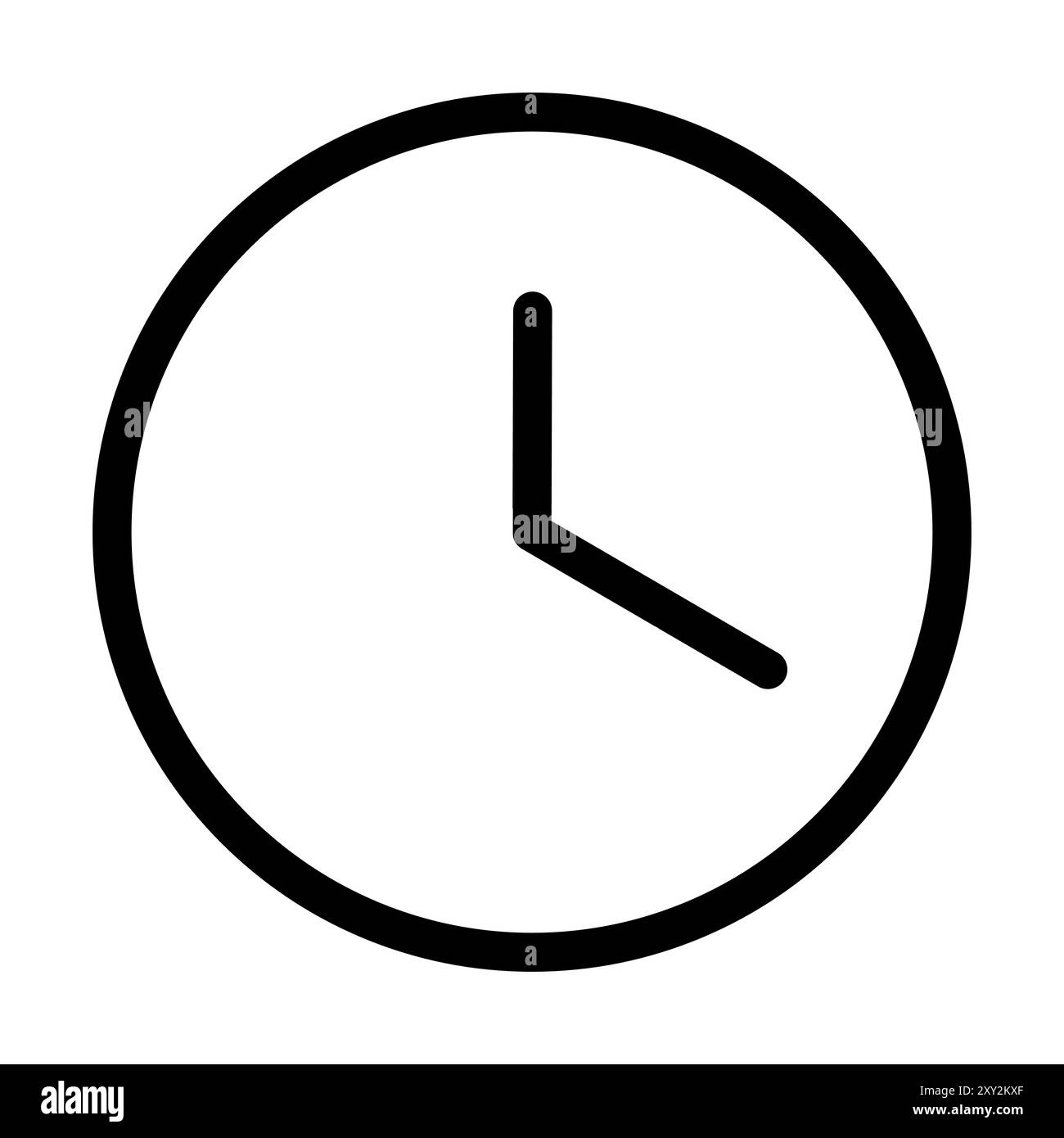 Clock icon. Vector illustration isolated on white background Stock ...
