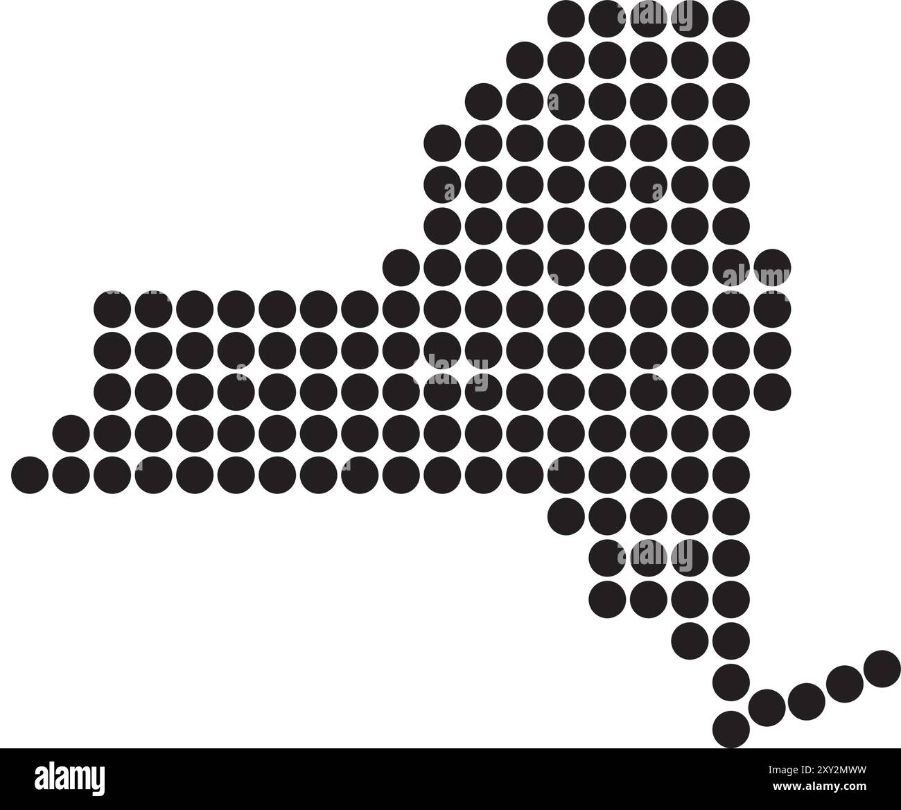 Newyork Map Silhouette Illustration Element Design Stock Vector Image 