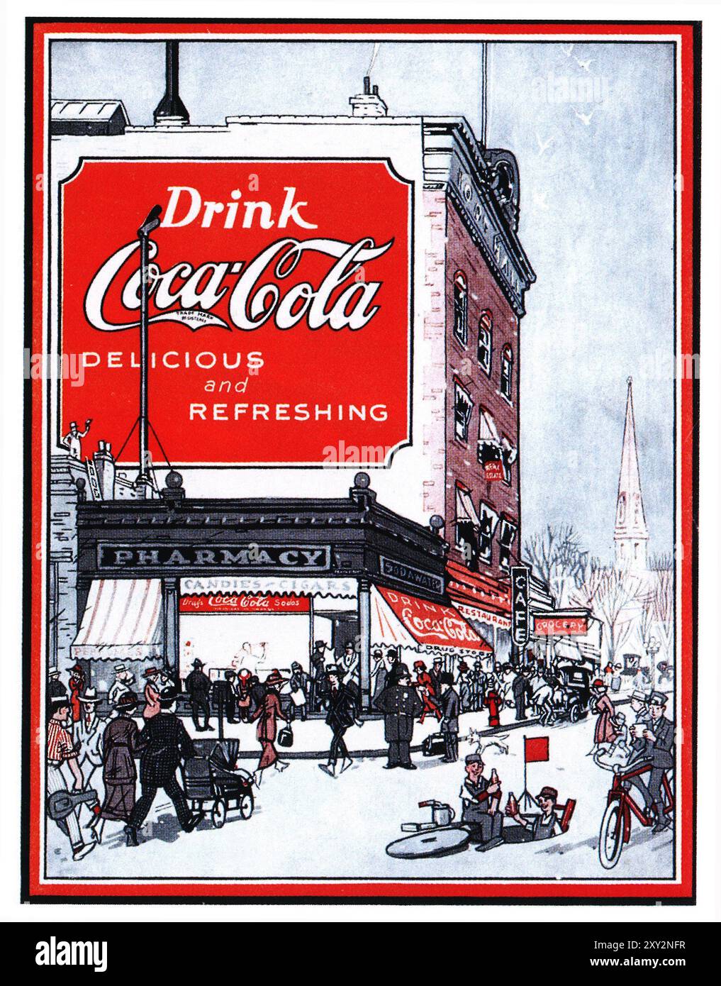 1920 Coca-Cola ad Stock Photo