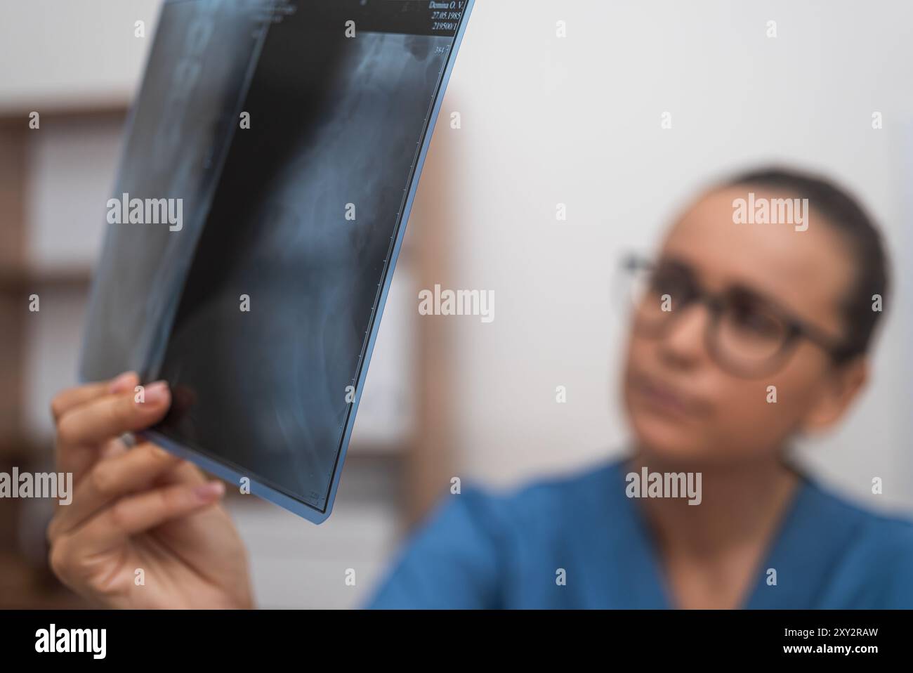 Female doctor reviews ray picture hi-res stock photography and images ...