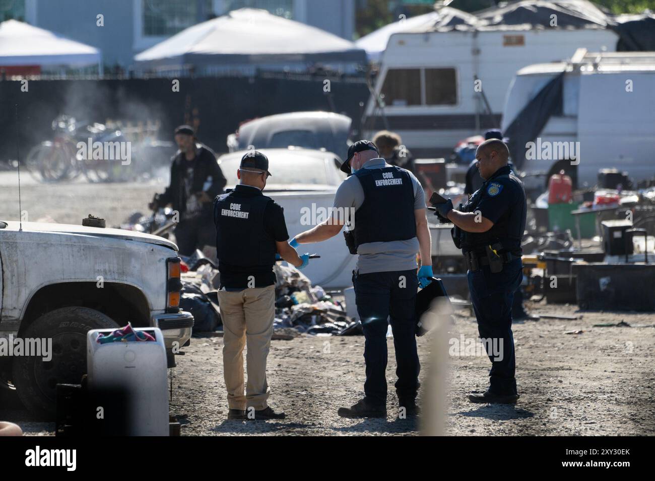 Sac County Code Enforcement Sacramento, Ca, USA. 26th Aug, 2024. Dozens of Sacramento police ...