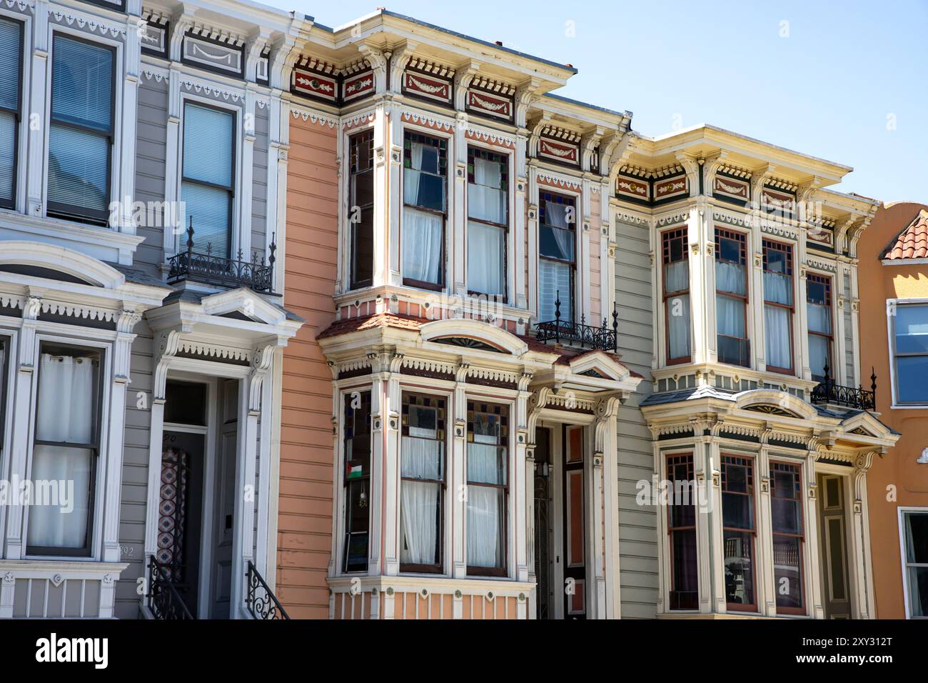 The Mission District in San Francisco, California is the most colorful neighbrohood in The City. - Stock Image