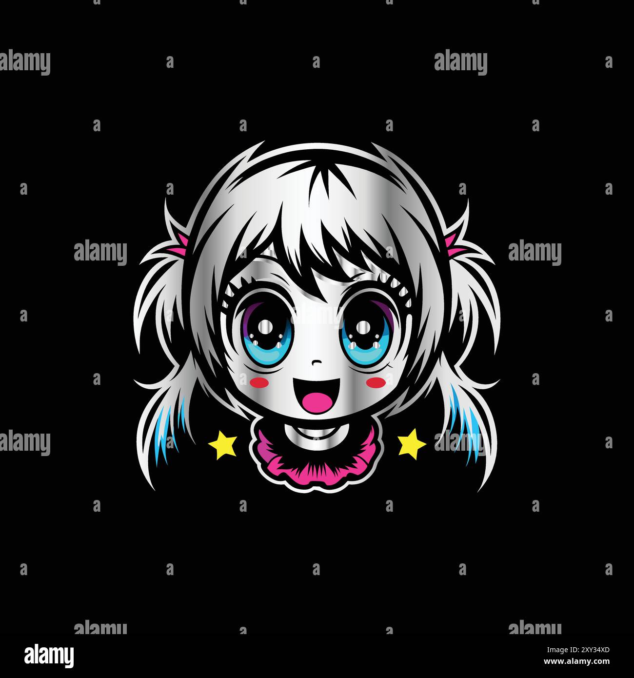 cute Anime mascot logo design. Anime mascot sport logo design. Gamer ...