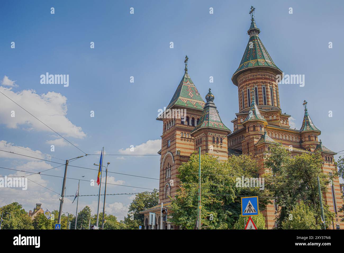 The Romanian Orthodox metropolitan cathedral in Timisoara. High quality photo Stock Photo